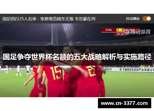 国足争夺世界杯名额的五大战略解析与实施路径