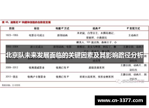 北京队未来发展面临的关键因素及其影响路径分析
